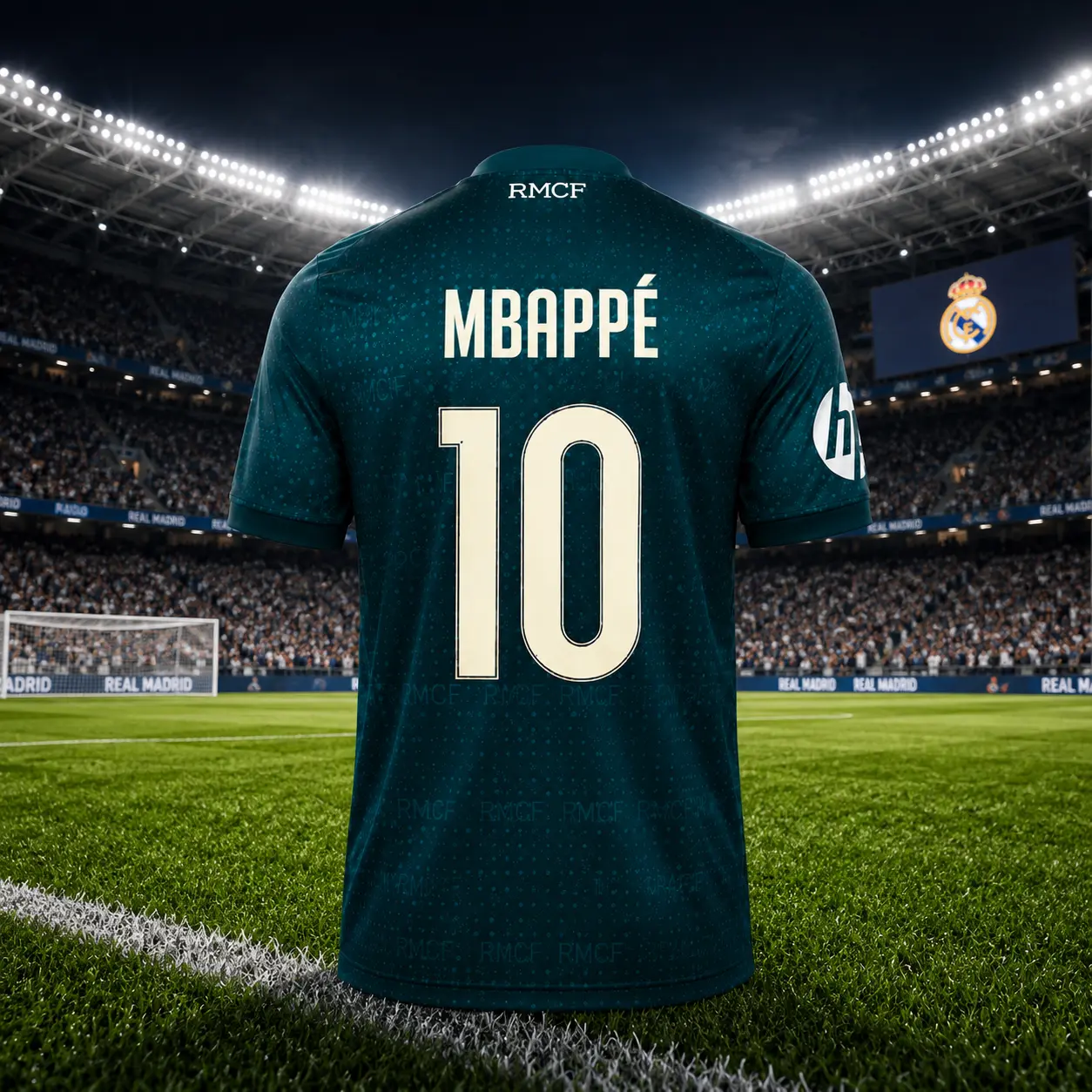 Mbappé #10 Team Away Soccer Jersey 2026/27 – Unisex Green Replica Football Shirt, Breathable Quick Dry Match Day Fan Apparel, Short Sleeve Athletic Sports Tee for Men & Women