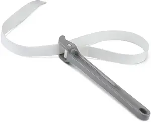 Strap Wrench 12" Handle, Adjustable Nylon Strap Pipe Wrenches, Oil Filter Strap Opener Wrench