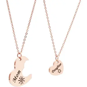 Mother Daughter Matching Gifts Idea Necklace Mom Daughter Necklace Set Gift for Mother and Daughter Mommy and Me Jewelry