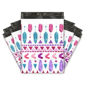 Cupid's Arrow Valentine Poly Mailers Size 10x13 Colorful Shipping Bags