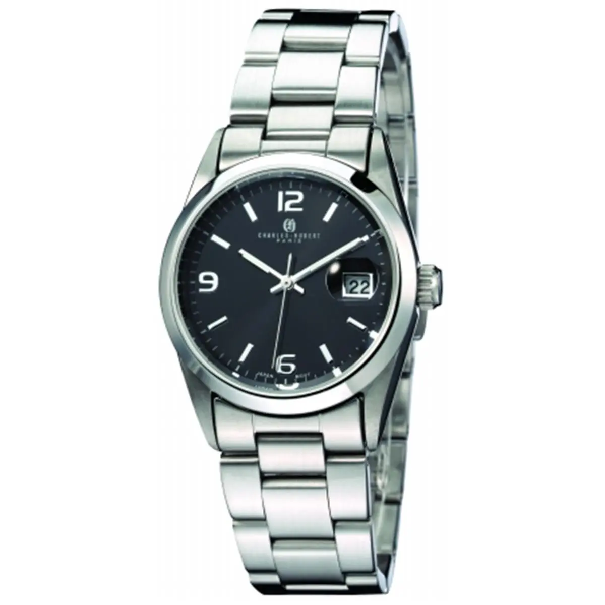 212 MAIN Charles-Hubert-Paris Unisex Casual Wear Stainless Steel Quartz Movement Watch, Modern Classic Design, Includes Deluxe Box