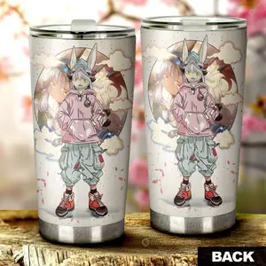 [Anime Cups - Sale Up To 35%]  Nanachi Tumbler Cup, Made in Abyss Anime Character Cup, Cute Furry Design, Adorable Car Accessory, Gift for Anime Lovers