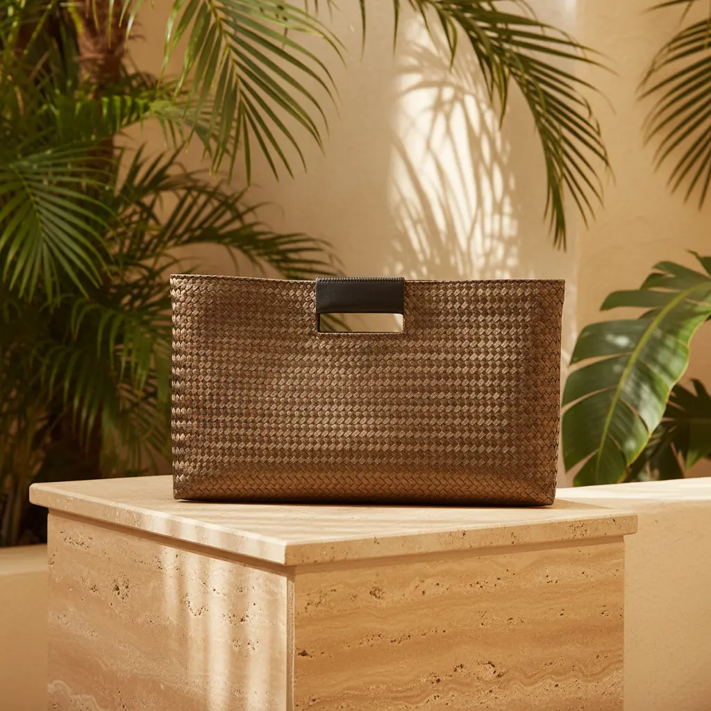 Tulum Clutch Bag - Bronze