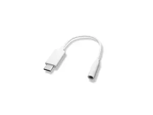 Nippon Labs Type C to 3.5mm Female Audio Adapter, White USB-C headphone Jack Audio Adapter cable 30UC-C35MM