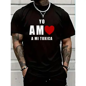 Yo Amo A Mi Toxica San Valentin T-Shirt Women's Men's Graphic Tee Crew Neck summer vacation Tops