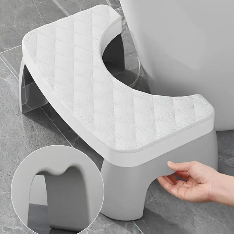 Plastic Squat Toilet Stool, Non-Slip Waterproof Adult Bathroom Footrest, Bathroom Step Stool, Single Pack, Ideal for Home Use, Easy Installation