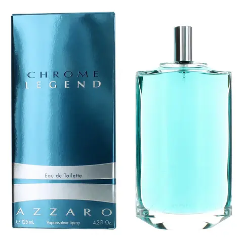 Azzaro Chrome Legend Men's Woody Citrus EDT Cologne - 4.2 oz Spray, Bold Confident Light Fragrance, Masculine Moss Musk Scent