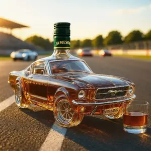 Whiskey Decanter Designed Like a Car - a Decorative Piece, Car-Shaped Whiskey Container, Innovative Empty Wine Bottle Dispenser, Perfect Gifts for Men, Dads, Unique Father'S Day Present, Suitable for Husbands, Boyfriends, Anniversary, Memorial Day