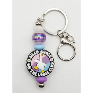 Silly Goose on the Loose Club Silicone Beaded Keychain & Bag Charm