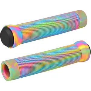 Scooter Grips - Mixed Color MTB & BMX Handlebar Grips | 145mm Soft Grips for Pro Stunt Kick Scooter, Mountain Bike