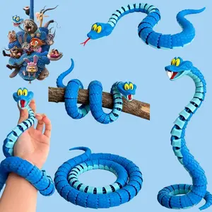 30cmGareth Snake: Joint simulation toy snake from Zootopia, 3D printed Gareth snake model, stress relieving toy, children's gift sensory toys for autism free items surprise gift