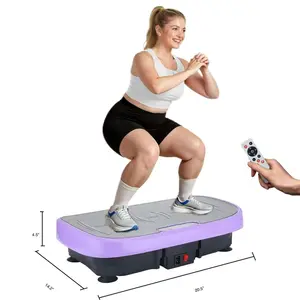 Vibration Plate, Whole Body Exercise Machine Power Vibrate Fitness Platform Vibration Plate for Lymphatic Drainage, Home Training Equipment for Toning