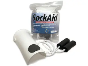 RMS Deluxe Sock Aid - Socks Helper with Foam Handles (for Regular Socks)