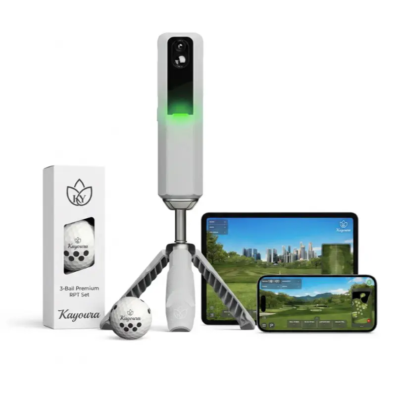 Golf Launch Monitor & Simulator for Home Training, Portable Swing Analyzer for Golf Enthusiasts with High-Fidelity Analysis, Easy Calibration, Indoor-Outdoor Use, Outdoor Range Compatibility, Seamless Mobile Sync, User-Friendly Package
