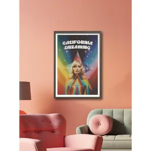 California Dreaming Psychedelic 70s Poster