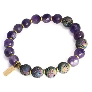 Purple Essential Oil Diffuser Bracelet