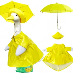 The porch goose is dressed in 23 inches, with a raincoat and an umbrella, and the garden statue is decorated with easy-to-wear clothes, Garden Accessories