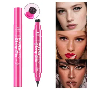 Dual-Ended Freckle Eyeliner Pen, Natural Realistic Look, Long-Lasting Waterproof Sweatproof, Easy Freckle Makeup Application