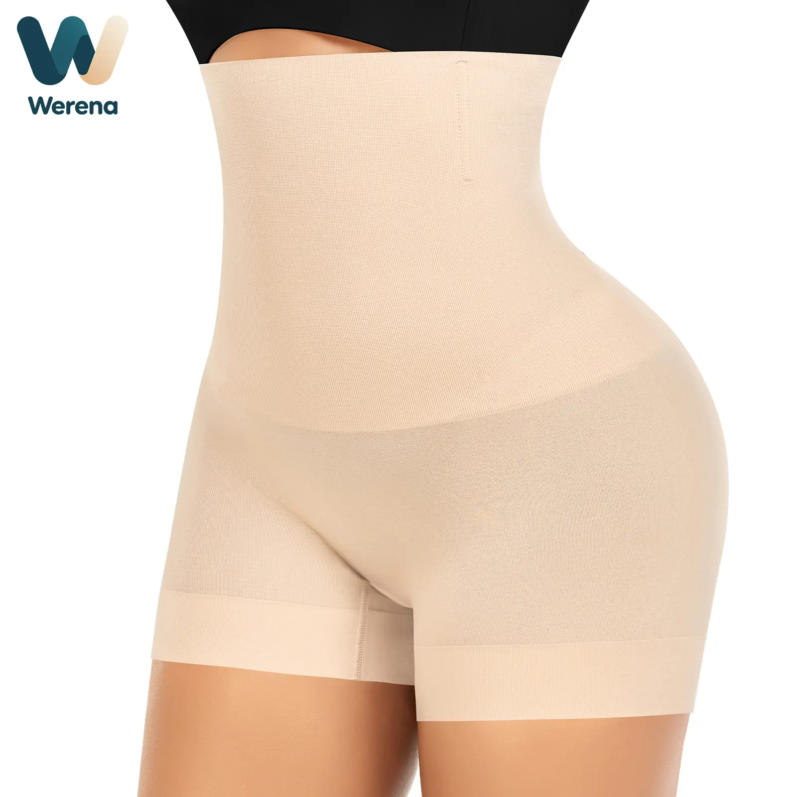 Werena Womens Shapewear Shorts Tummy Control Body Shaper Underwear Shaping Boyshorts Seamless Shorts Under Dresses