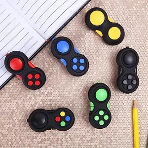 Stress Relief Handle Puzzle Toys (set of 2), Novelty Stress Reducing Tools with Lanyard, Multi-Color Plastic Durable Fidget Toy for Anxiety Reduction