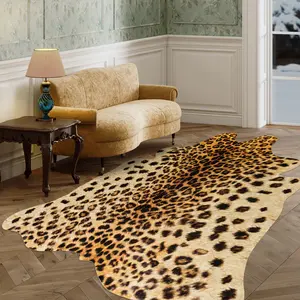 【SummerVibes】EIKIONE Leopard Print Luxury Plush Rug Ultra-soft Anti-slip Waterproof Stain Resistant Easy Vacuum Dry Clean Modern Elegant Fits Living Room Bedroom Suite US Local Shipping  24/7 After-sales