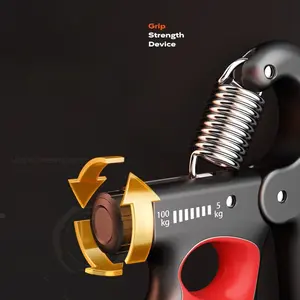 Adjustable Mechanical Counting Grip Adult Muscle Recovery Fitness Hand Strength Exercise Grip