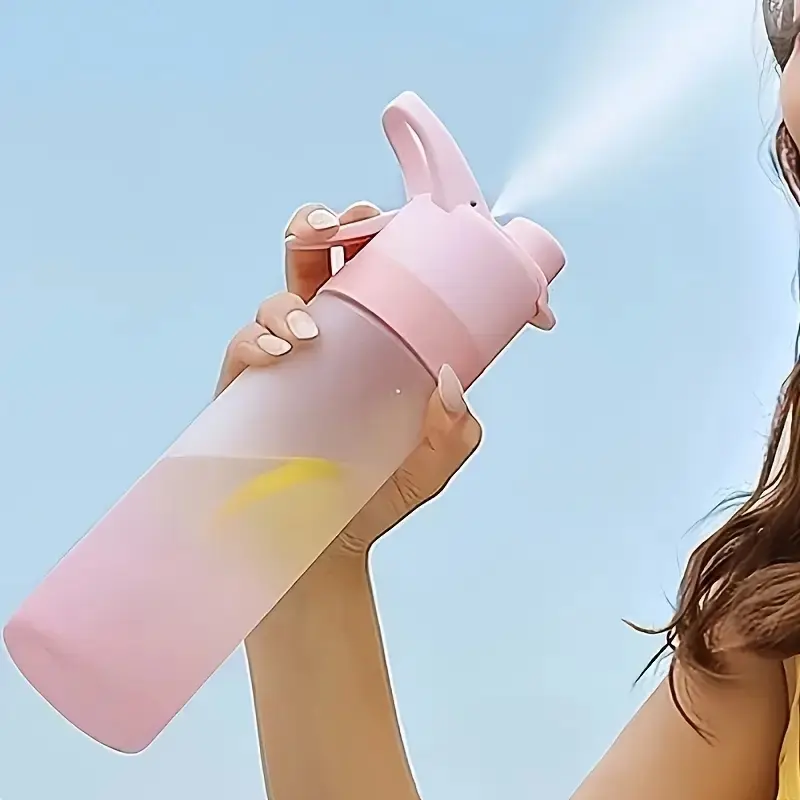 Portable Spray Water Bottle, BPA-Free, Leak-Proof, Lightweight, Sports Water Bottle, Ideal for Outdoor Activities, Yoga, Hiking, Gym, Mother's Day Gift, Leakproof Sports Bottle, Leak Proof Water Bottles