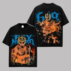 Rey Mysterio 619 Lucha Libre Graphic Tee, WWE Rey Mysterio Mask Vintage T-Shirt, High Flying Wrestling Legend Shirt, Latino Wrestler Streetwear, Unisex Fan Gift
