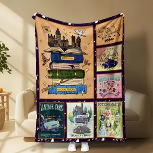 Harry Magic  Blanket, Hogwarts Castle, Blanket For Home Sofa Bedroom Dorm Couch Office Car Travel Bed Room Decor Perfect Gift for Fans Men Women and Gift Kids Birthday Gift