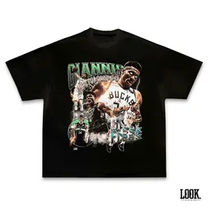 Giannis Antetokounmpo GreekFreak Graphic Tee, Y2K Rap Streetwear T-Shirt, Unisex Crew Neck Tee, Vintage Hip-Hop Graphic, Sports Style, Casual Cotton Fit