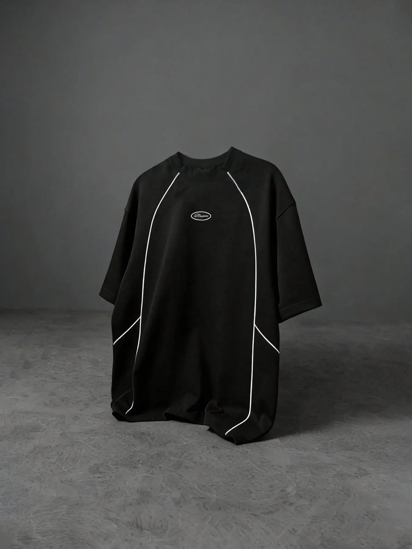 2026 Viral Y2K Oversized Batwing T-Shirt, Athleisure Clothes, Retro Sporty Streetwear with Contrast Panel & Logo, Breathable Mesh Fabric for Street Style, Gym & Everyday Fits, Genderless Aesthetic, Athletic Tee, Casual Sporty Style, Casual Activewear