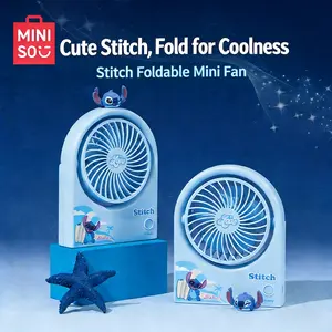 Disney Stitch Foldable Mini Fan | Quiet Portable USB Fan for Office & Student Dorm ,OfficeGadget ,CuteFan ,DormEssentials