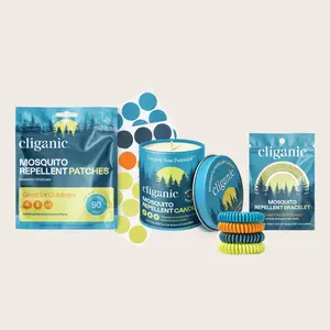 Cliganic Mosquito Repellent Bundle with Scented Pack Outdoor Plant