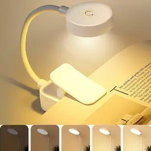 Book Light Reading Lights for Books in Bed Clip On Led Reading Light with 3 Colors & Stepless Dimming Portable and Ultra Lightweight