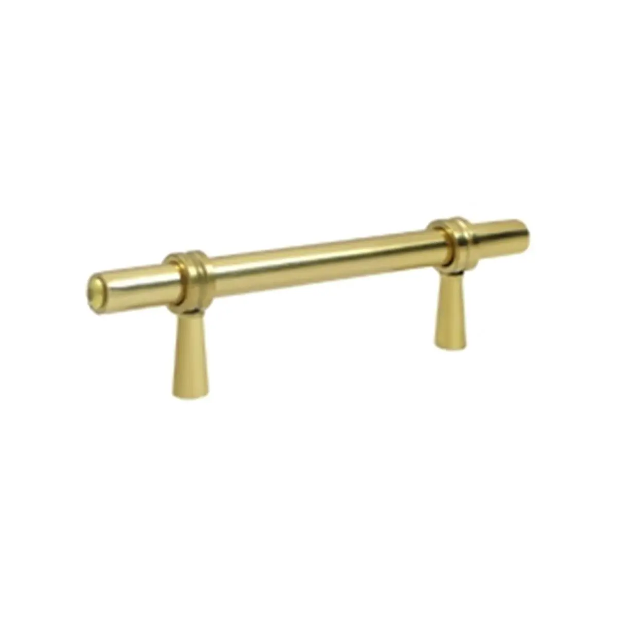 Deltana P310U3 Solid Brass Adjustable Bath Pull Handle - 4.75 in., Weatherproof, Corrosion Resistant, Up to 4.25 in. Center to Center, Bright Finish, Inches