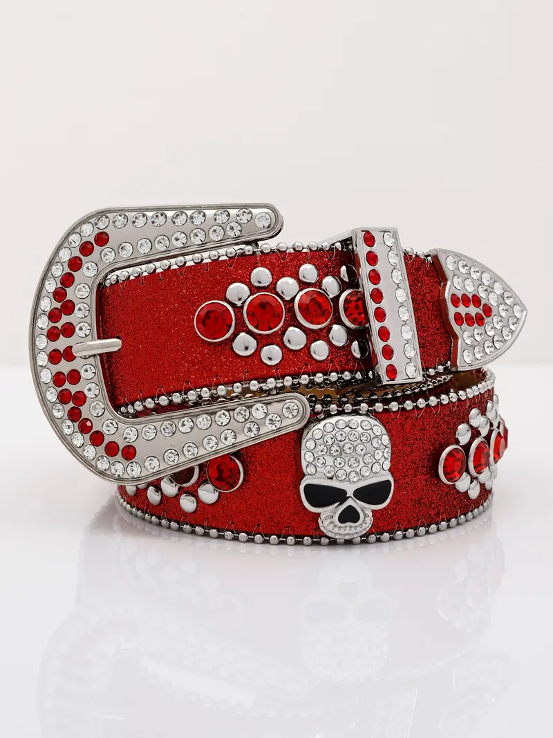 I Put on Baddie Rhinestone Belt Rhinestone belt - TikTok Shop main image 4