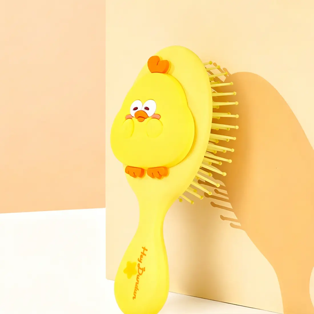 MINISO Dundun Chicken 3D Air Cushion Hair Brush | Cute Scalp Massage & Detangling Comb for Smooth Hair, Daily Styling & Hair Care