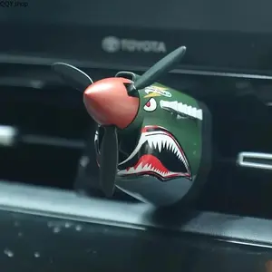P-40 Warhawk Cologne Shaped Car Air Freshener, Air Vent Clip Fragrance Diffuser, Long Lasting Odor Eliminator, Unique Aviation Styling Car Interior Accessory, Premium Car Decor & Gift Idea for Men Drivers