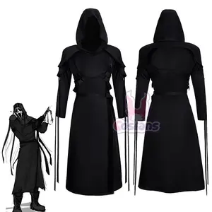 The Ghost Face Cosplay Costume Game Dead Daylight Role Play Uniform Halloween Carnival Party Outfit Men Women Medieval Costume