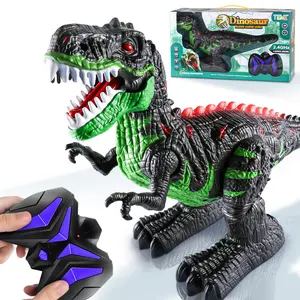 360° Rotating Electric Stunt Remote Control Dinosaur Toy Walking Tyrannosaurus Rex Toy with Lights and Sounds Rechargeable Battery Birthday Gifts