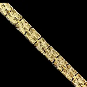 14K gold plated Nugget Bracelet