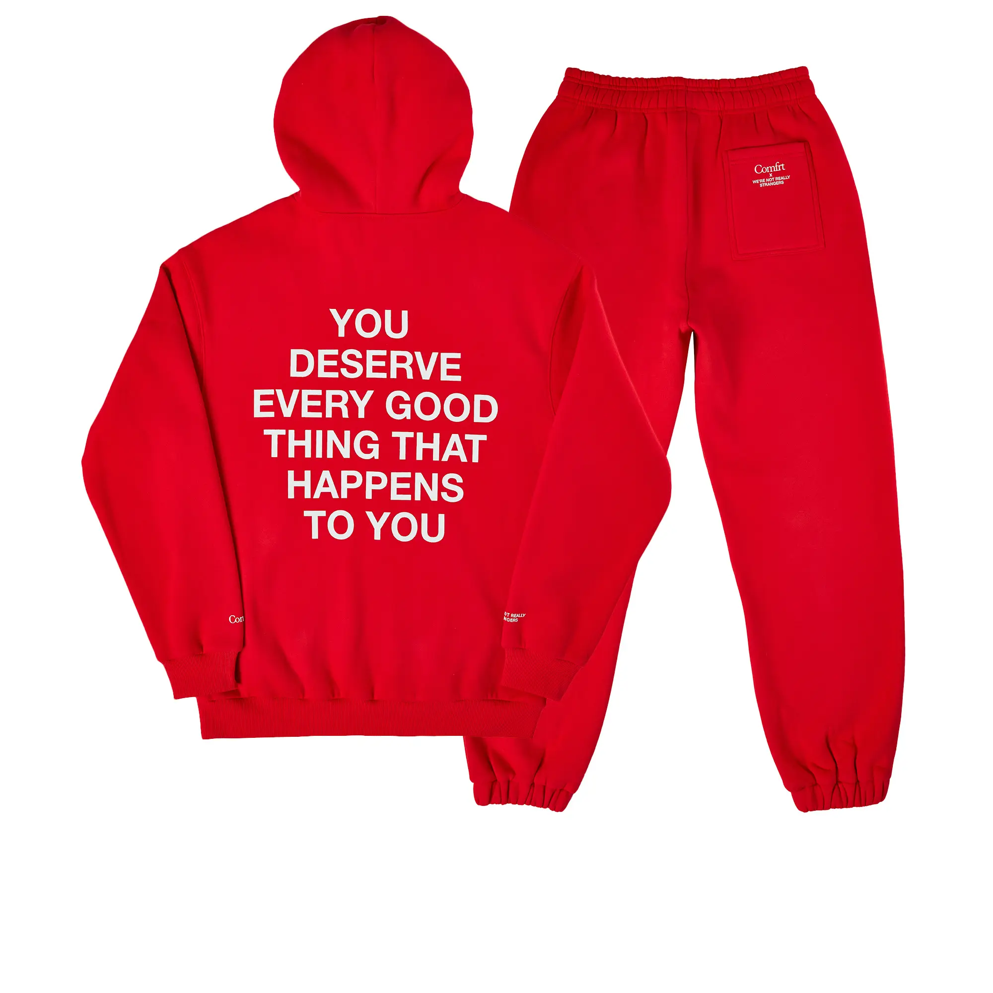 Comfrt x WNRS Good Things Sweat Set - Red