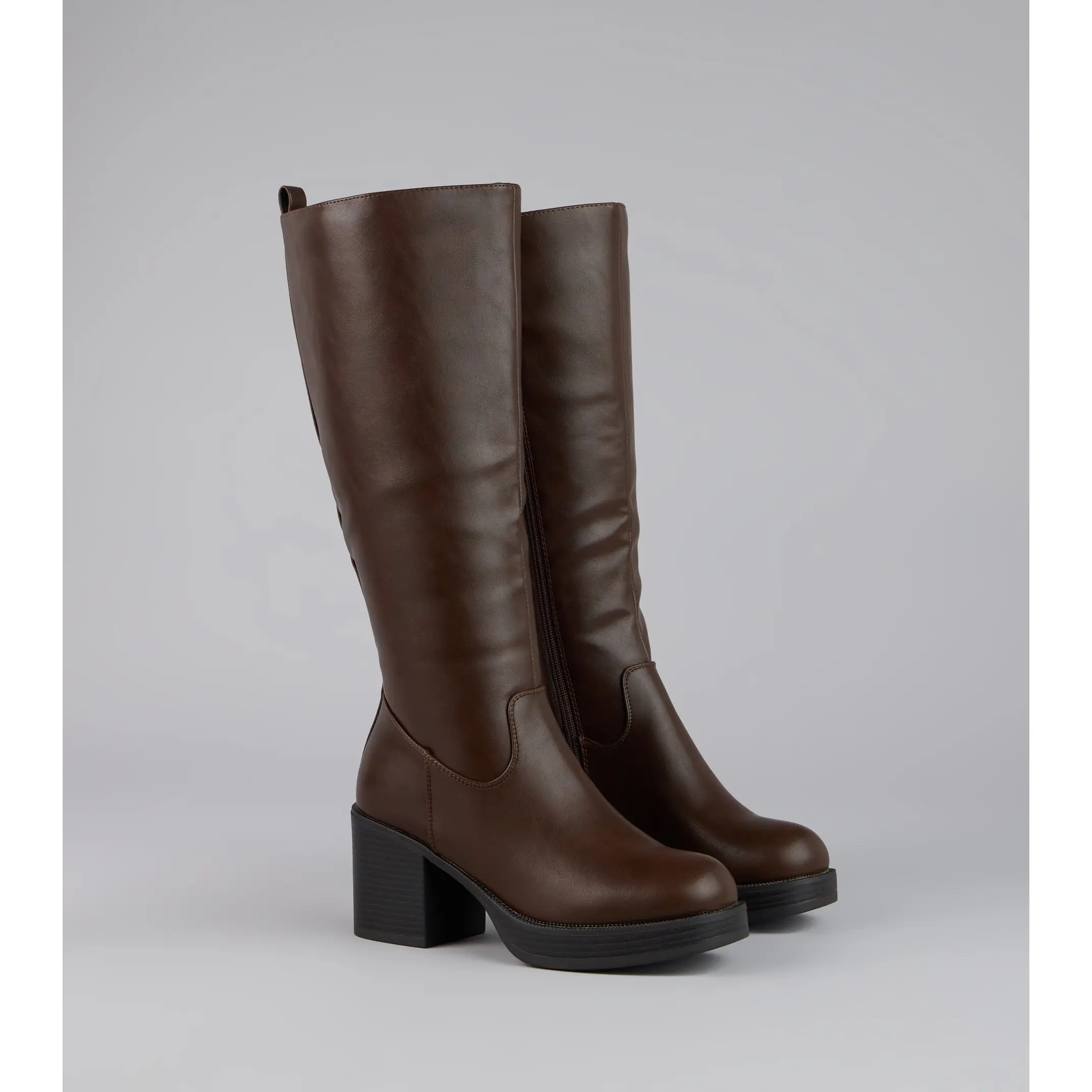 Retro Rise Knee High Platform Boots