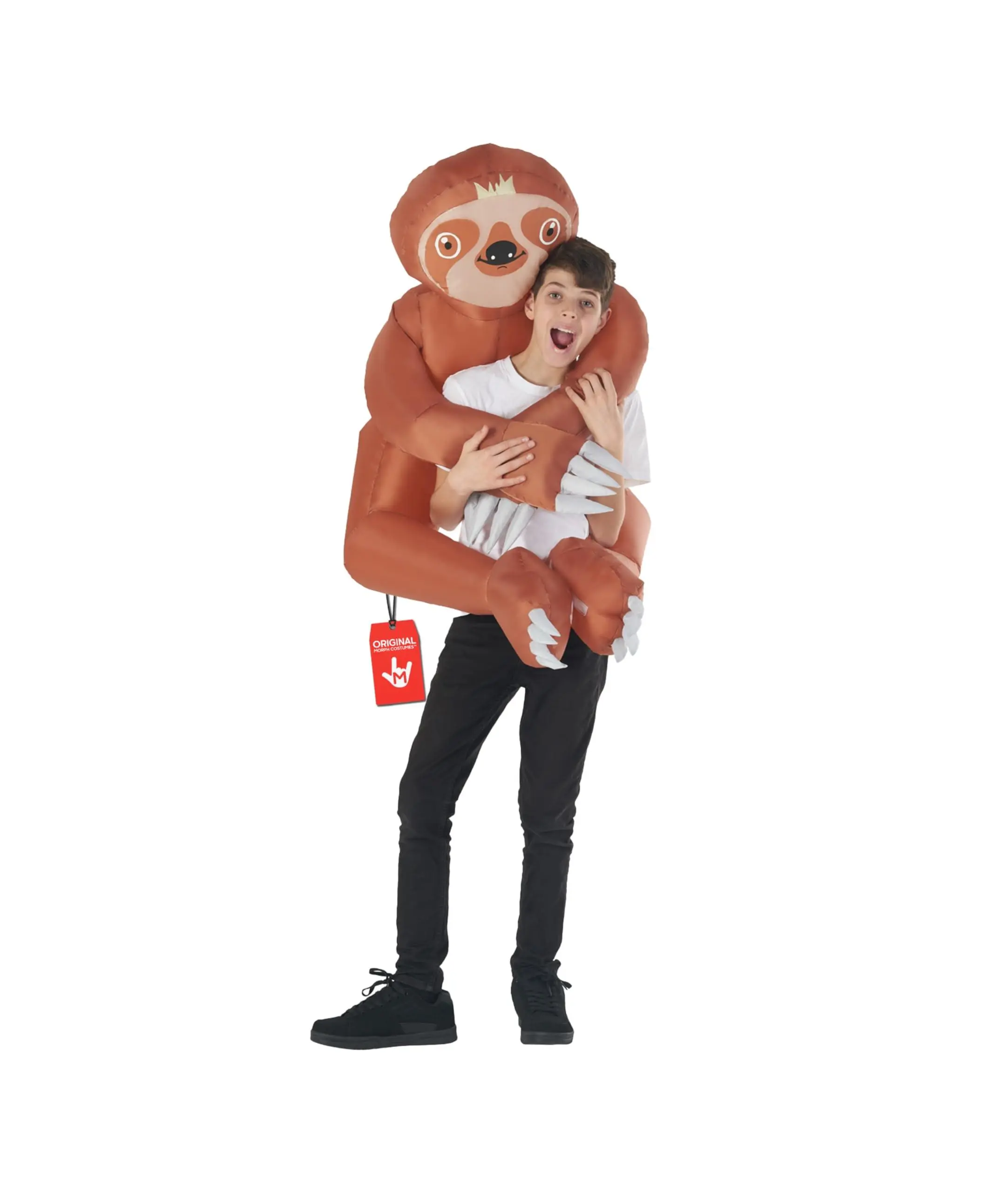 Kids' Morph Inflatable Sloth Animal Costume - One Size Fun Outfit for Themed Events, Playtime