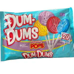 Dum Dum Bunny Pops Lollipops 7 oz bag 20 count