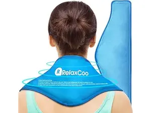 Reusable Neck Gel Ice Pack Wrap for Neck Shoulders, Cold Therapy Pain Relief, Injuries, Swelling, Sprains, Inflammation and Cervical Surgery Recovery