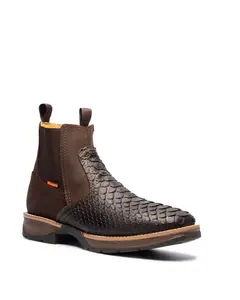 W. Ranger Botín Brown Python Embossed