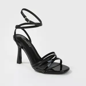 BERNESS Women's Elegant Slim Crossover Strap Stiletto Heel Sandals, Heels for Women - Stylish Footwear for Special Occasions