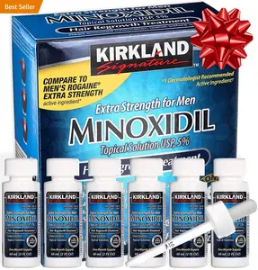 Kirkland Signature Minoxidil Liquid Extra Strength Hair Loss Regrowth Treatment for Men, 5% Topical Solution for Hair Growth