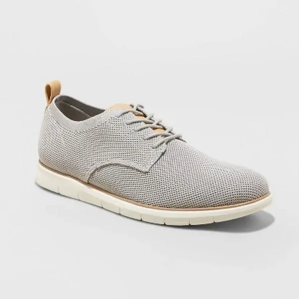 Goodfellow & Co Men's Knit Dress Shoes Upper Heel Strap Lace-Up